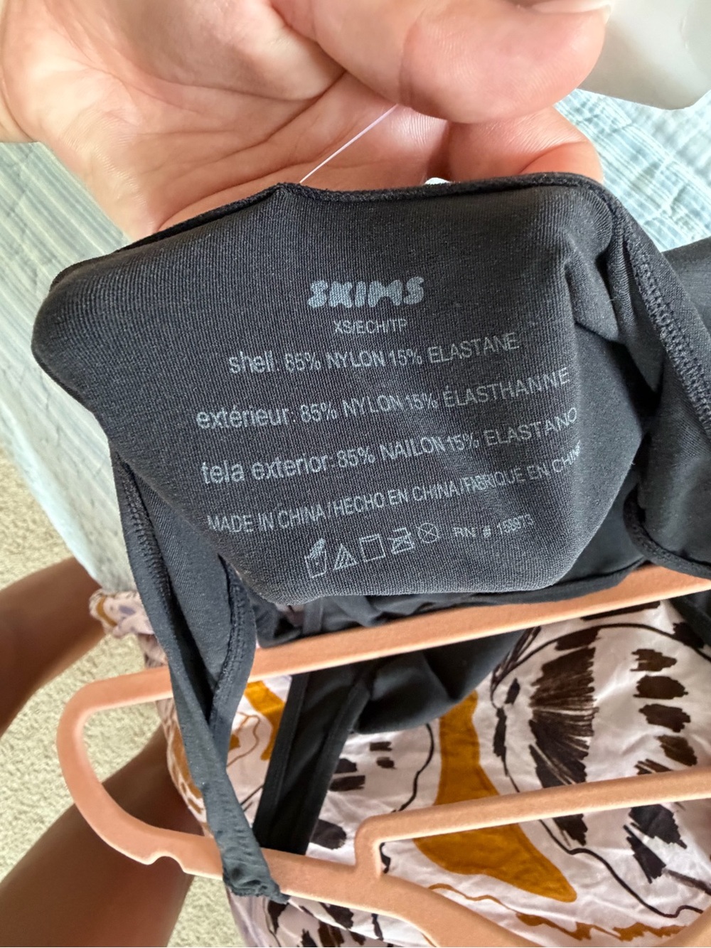 Skims black body suit